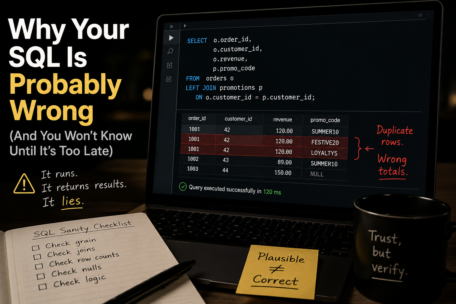 Why Your SQL Is Probably Wrong (And You Won’t Know Until It’s Too Late)