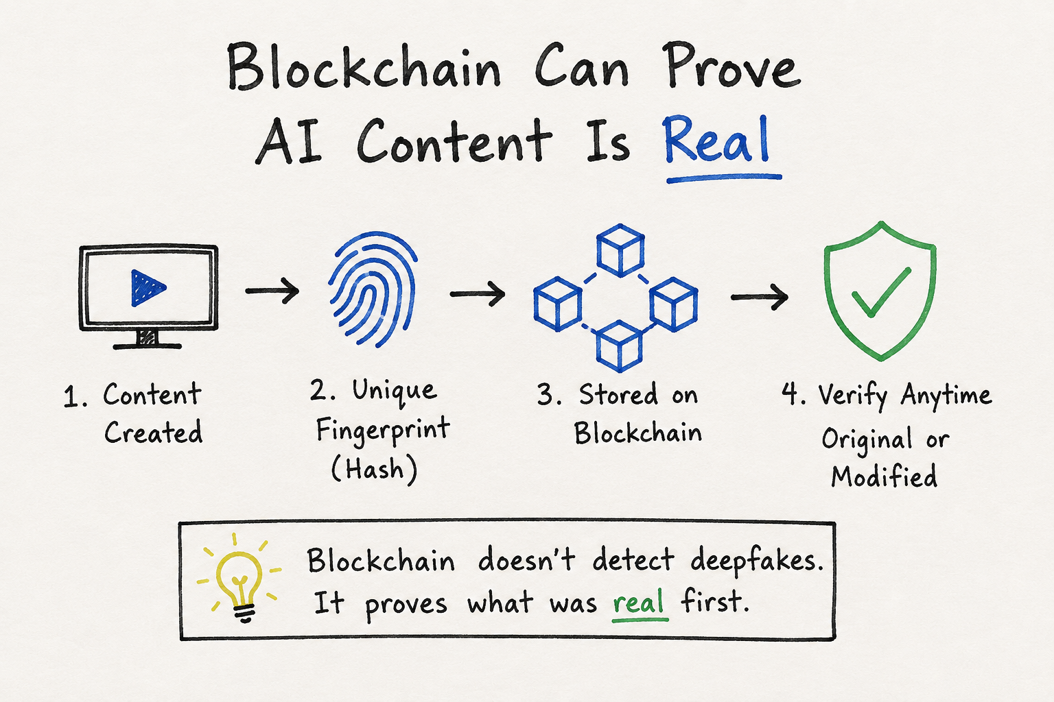How Blockchain Can Prove AI Content Is Real