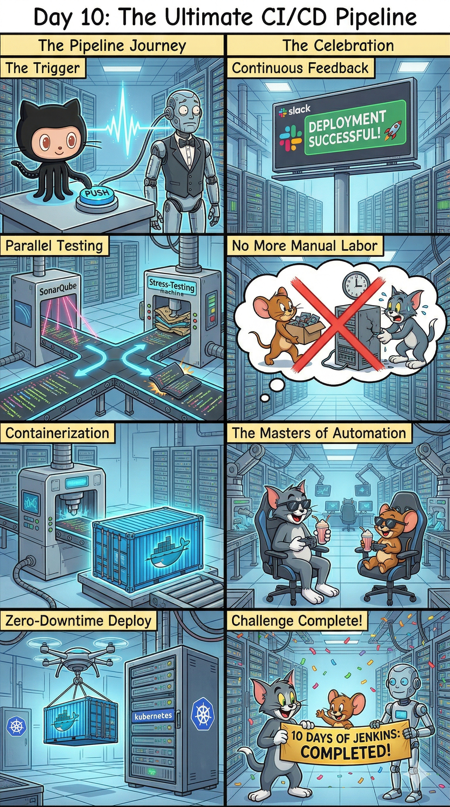 Day 10: The Grand Finale — Architecting an End-to-End Enterprise CI/CD Pipeline.