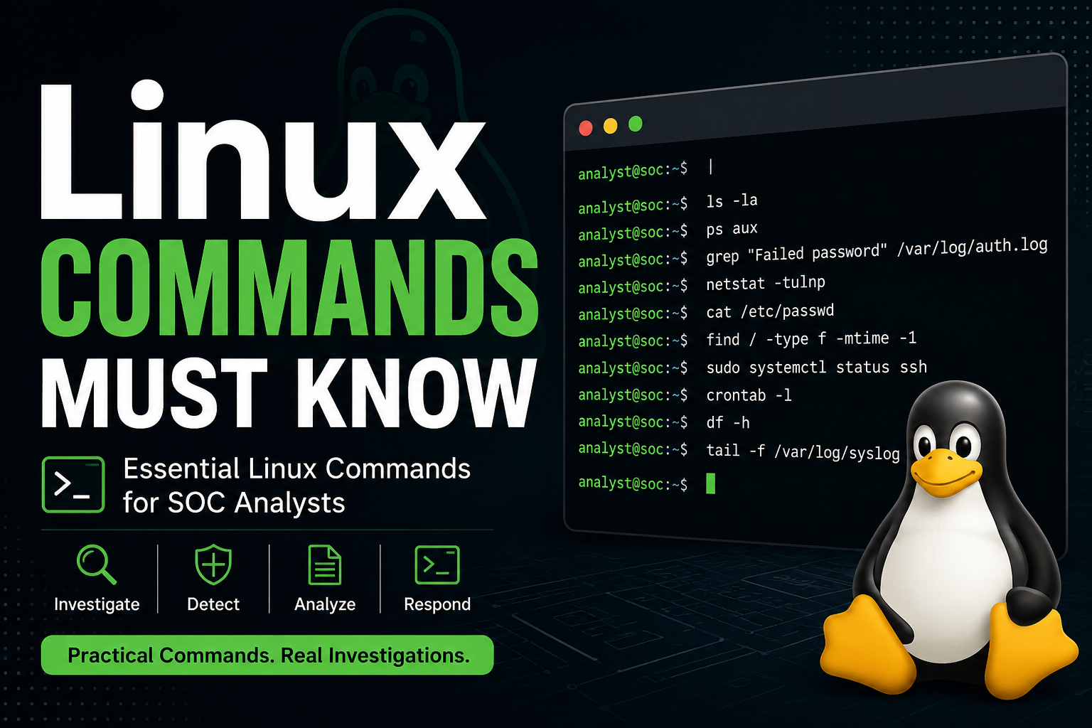 Linux Commands Every SOC Analyst Must Know