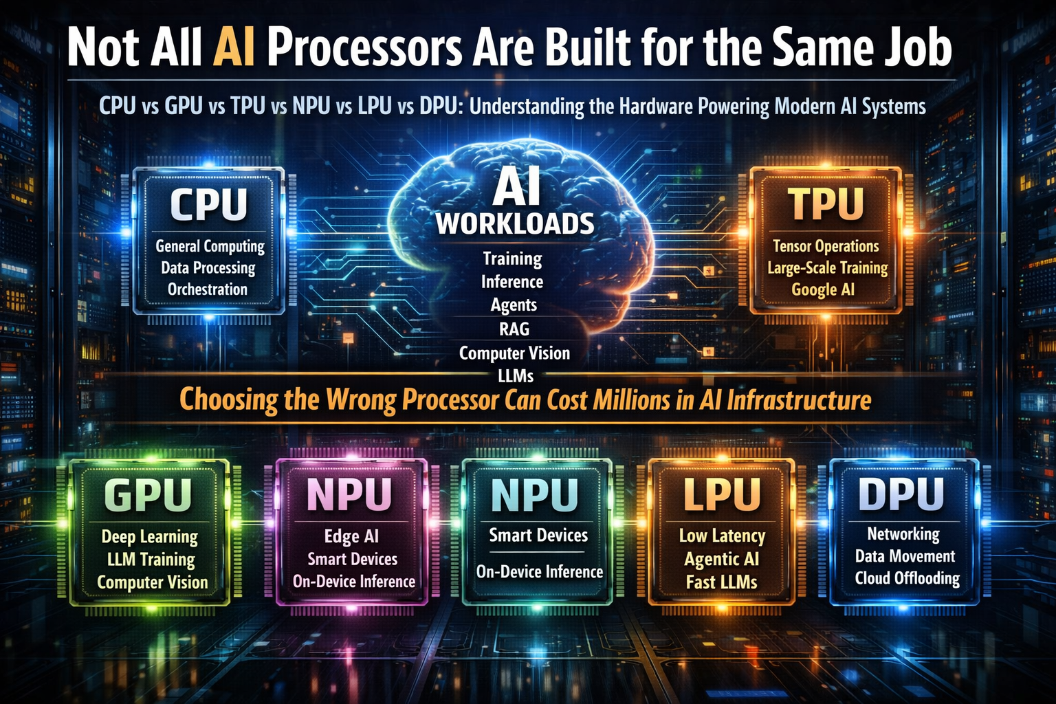 Not All AI Processors Are Built for the Same Job