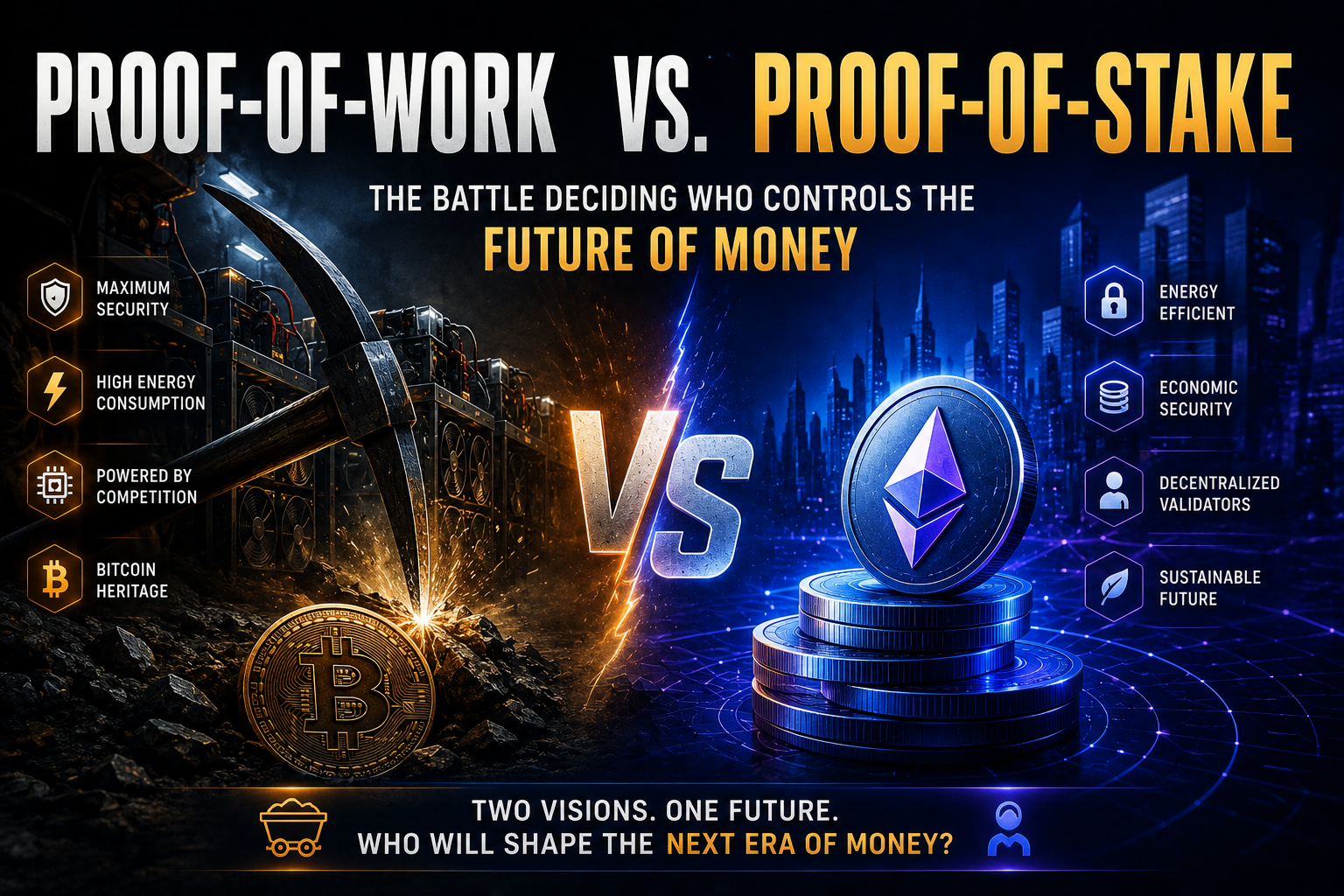 Proof-of-Work vs. Proof-of-Stake: Who Controls the Future of Money?
