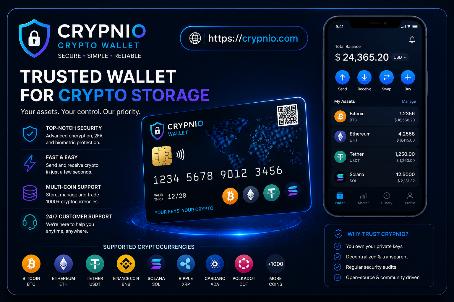 Trusted Wallet for Crypto Storage