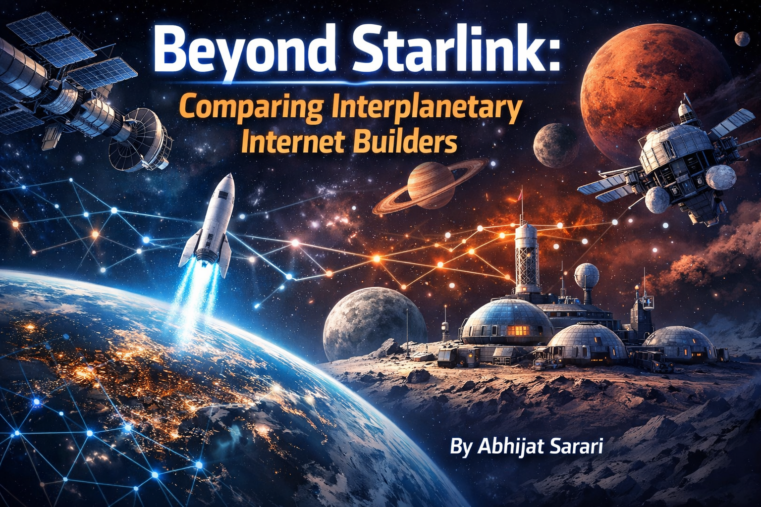 Beyond Starlink: Comparing Interplanetary Internet Builders