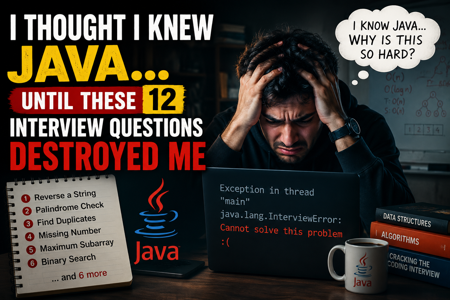 I Thought I Knew Java… Until These 12 Interview Questions Destroyed Me