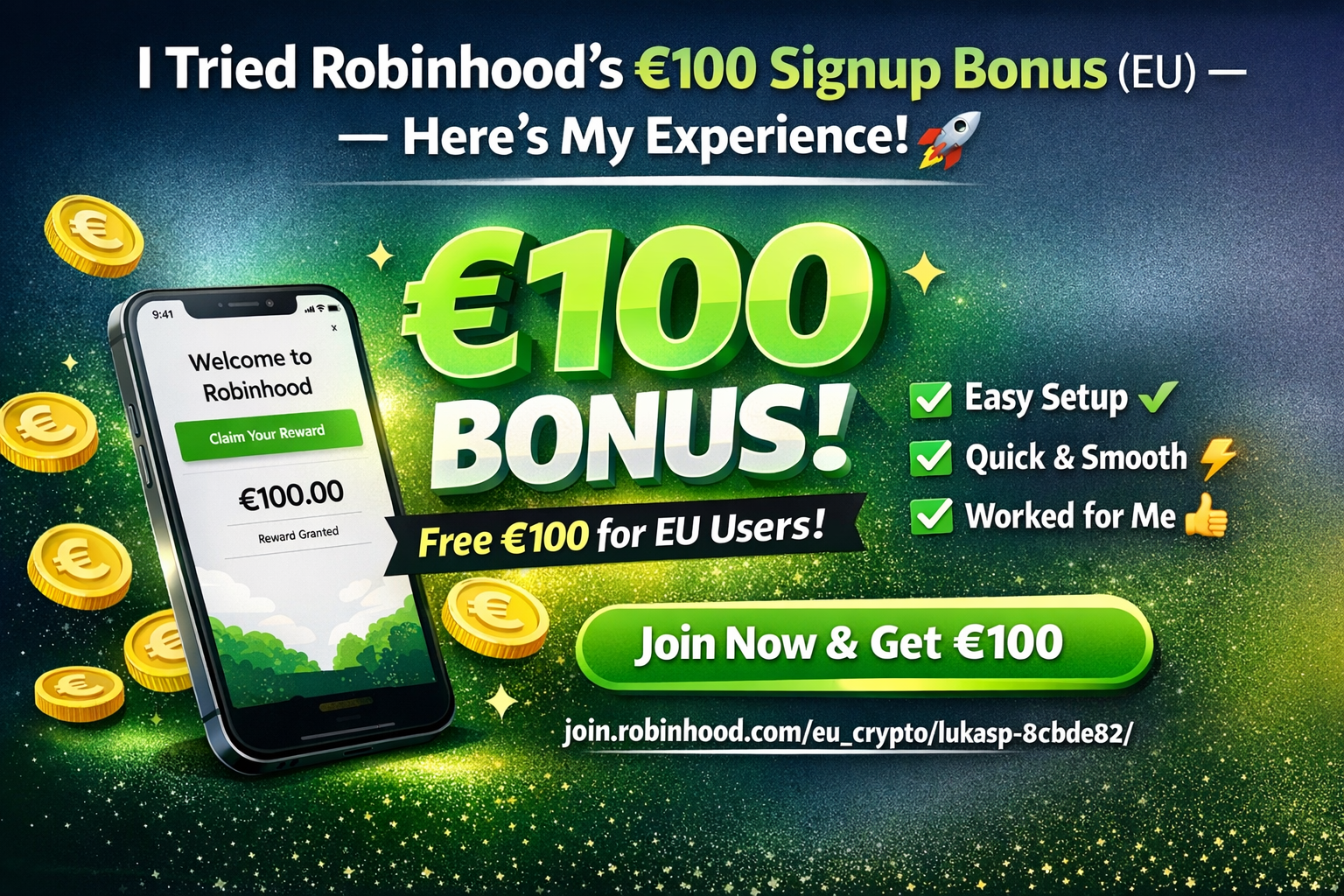 I Tried Robinhood’s €50 Signup Bonus (EU) — Here’s My Experience