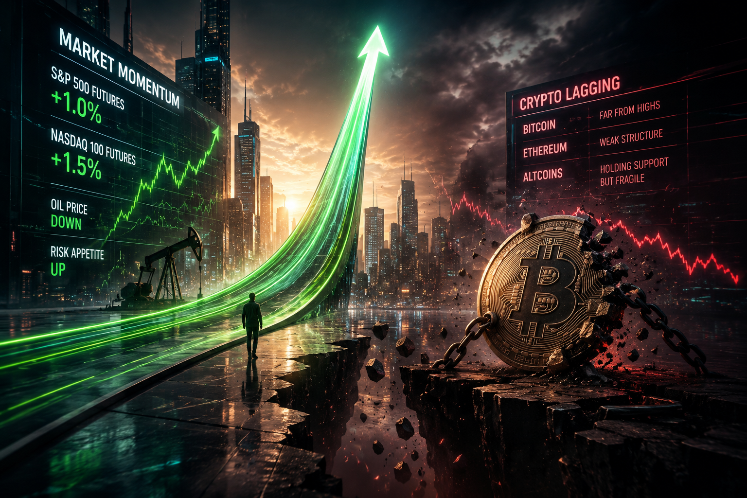 Crypto Lags While Stocks Keep Climbing | May 25, 2026