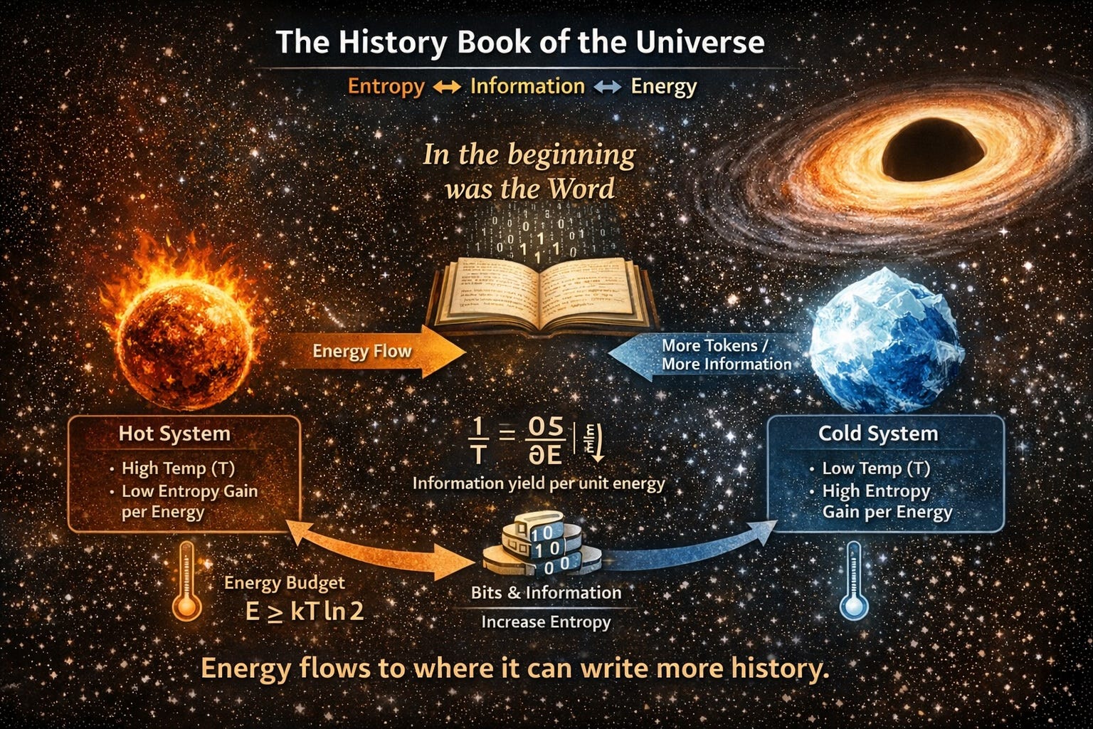 Entropy and Information Equivalency: The History Book of the Universe as Encoded by a Cosmic…