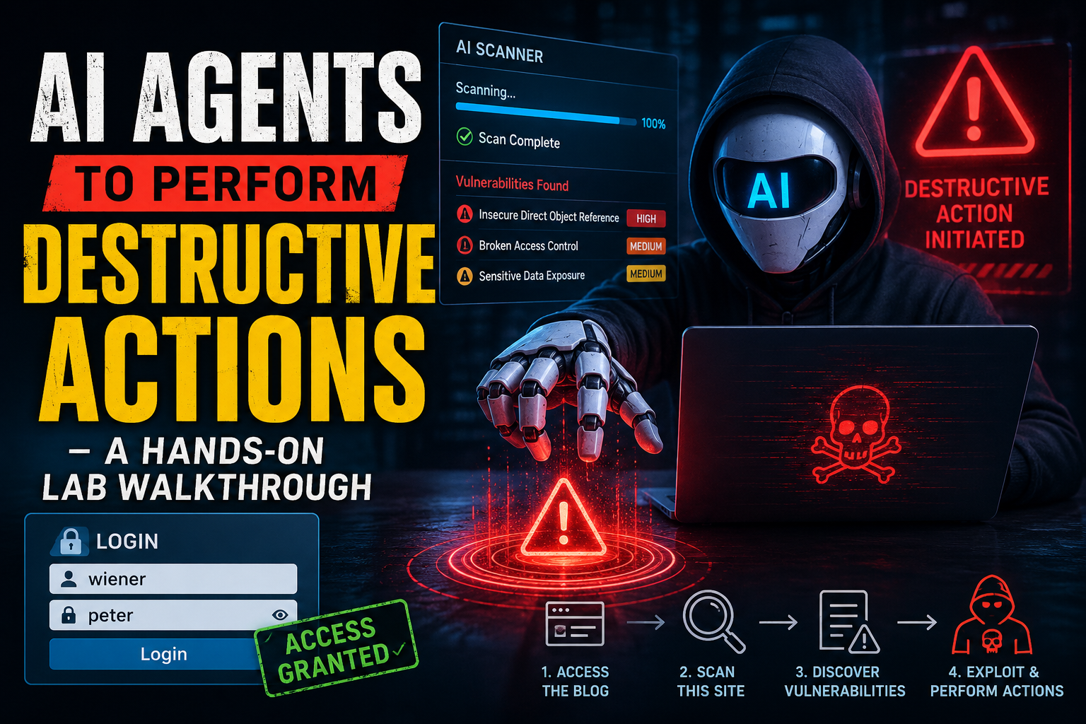 Exploiting AI Agents to Perform Destructive Actions — A Hands-On Lab Walkthrough
