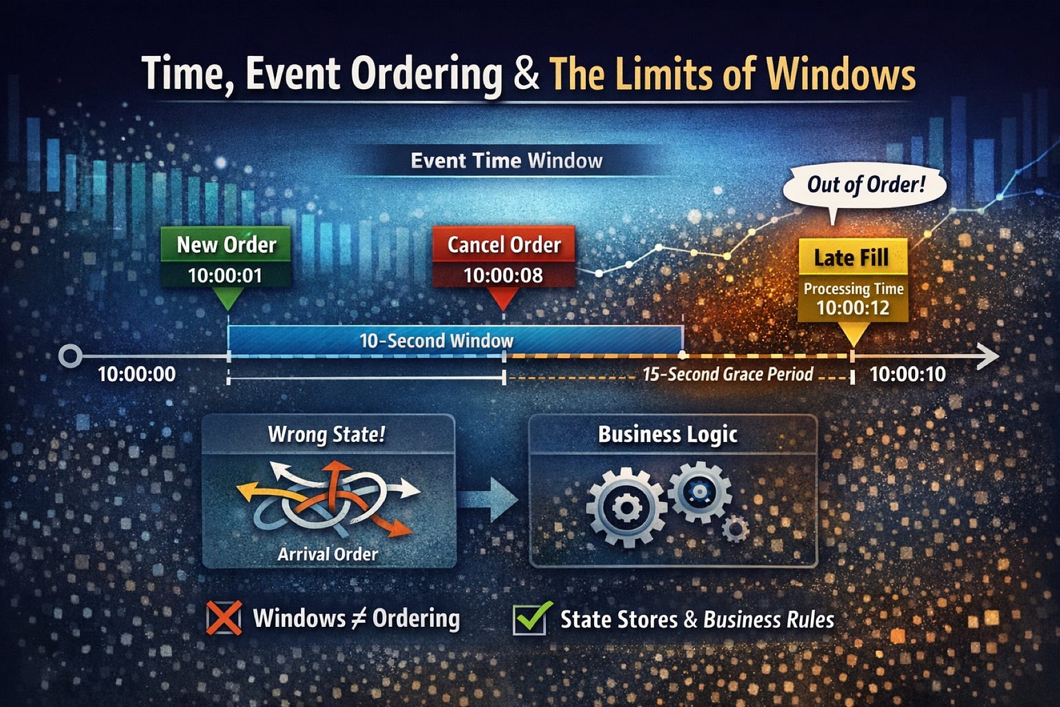 Kafka Streams — Part 3: Time, Ordering, and the Limits of Windows