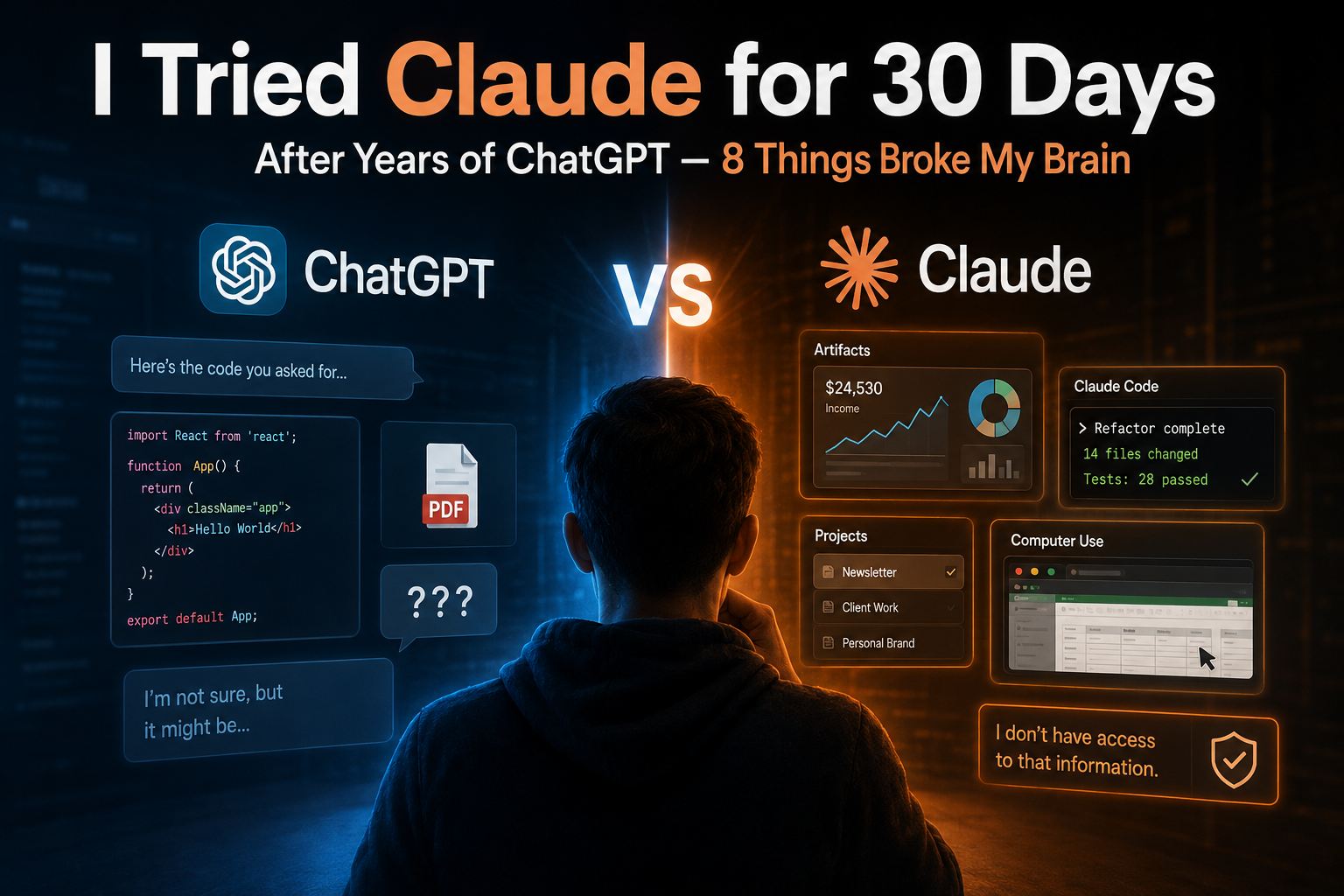 I Tried Claude for 30 Days After Years of ChatGPT — 8 Things Broke My Brain