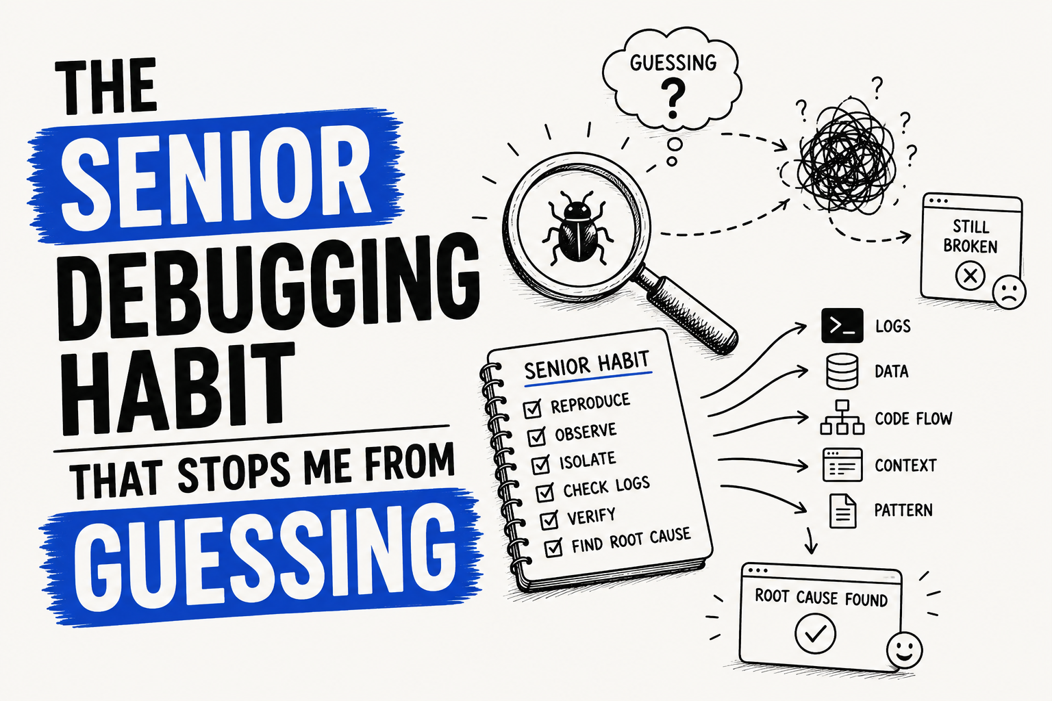 The Senior Debugging Habit That Stops Me From Guessing