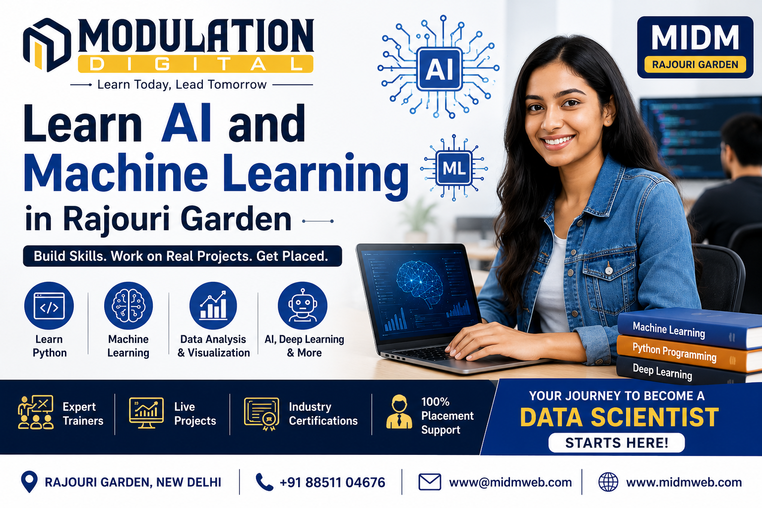 Top Data Science Institute in Rajouri Garden with 100% Placement Support