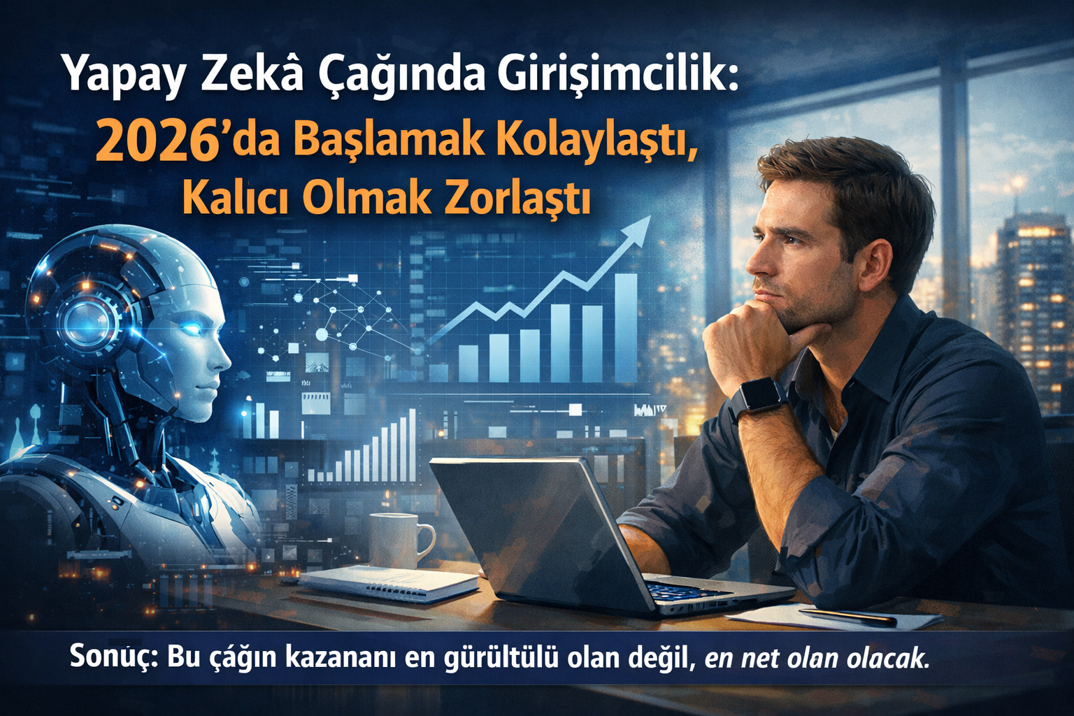 Yapay Zekâ Çağında Girişimcilik: 2026’da Başlamak Kolaylaştı, Kalıcı Olmak Zorlaştı