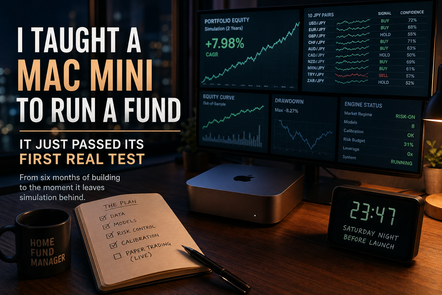 I Taught a Mac mini to Run a Fund — It Just Passed Its First Real Test