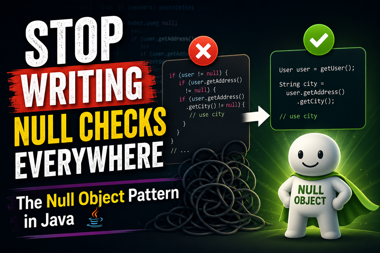 Stop Writing Null Checks Everywhere: The Null Object Pattern in Java