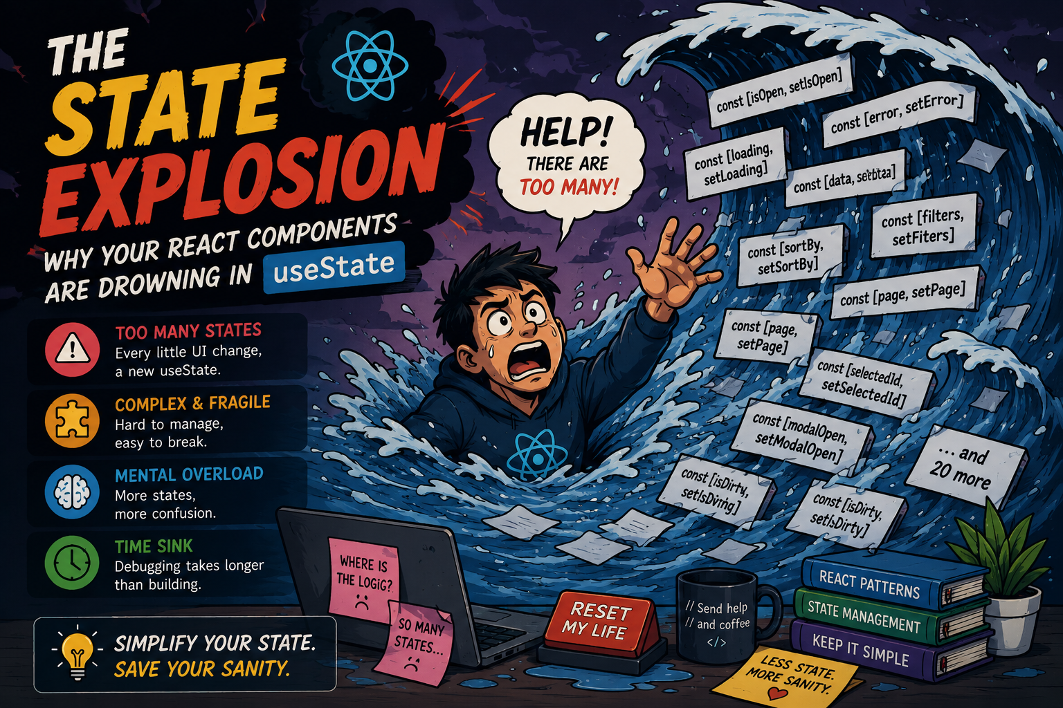 Stop Abuse of useState: How to Put Your React Components on a Diet