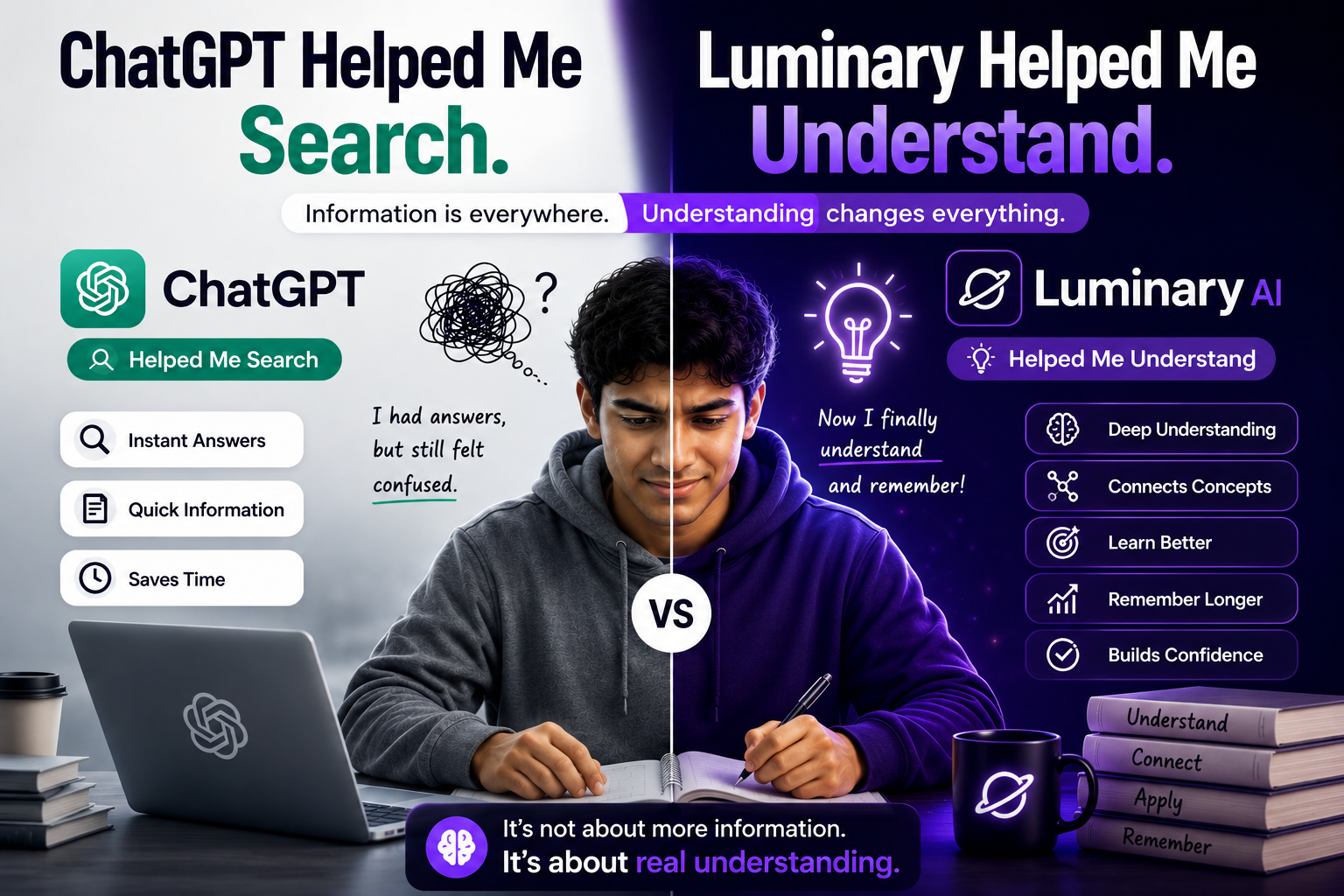 ChatGPT Helped Me Search. Luminary Helped Me Understand.