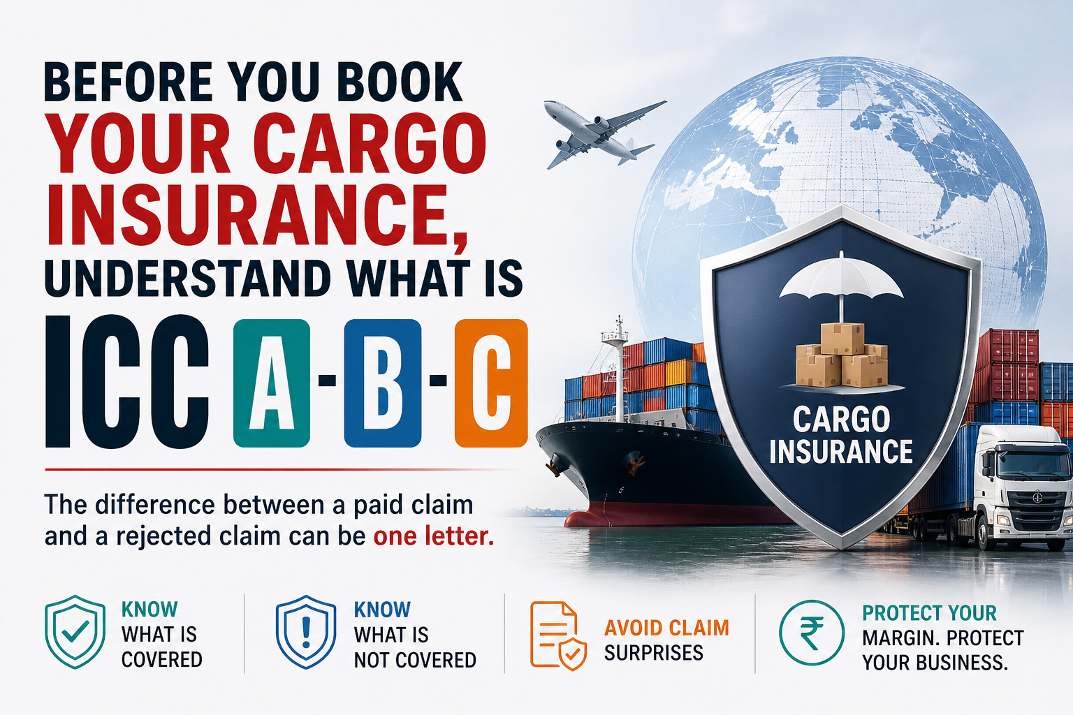 ICC-A ICC-B and ICC-C: Cargo Insurance Explained Simply for Indian Exp