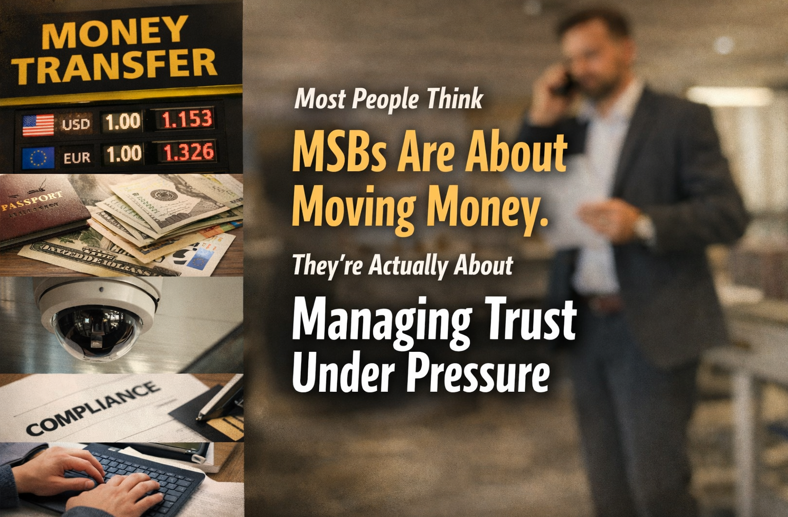 Most People Think MSBs Are About Moving Money. They’re Actually About Managing Trust Under Pressure