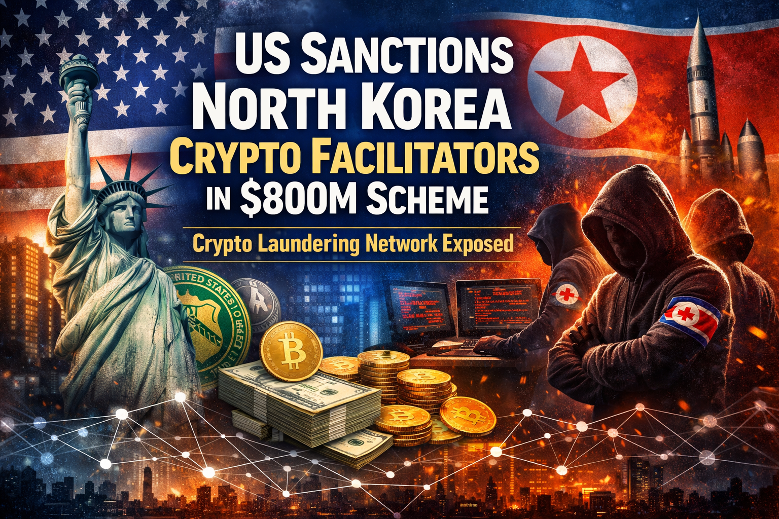 US Sanctions North Korea Crypto Network Behind $800M Scheme