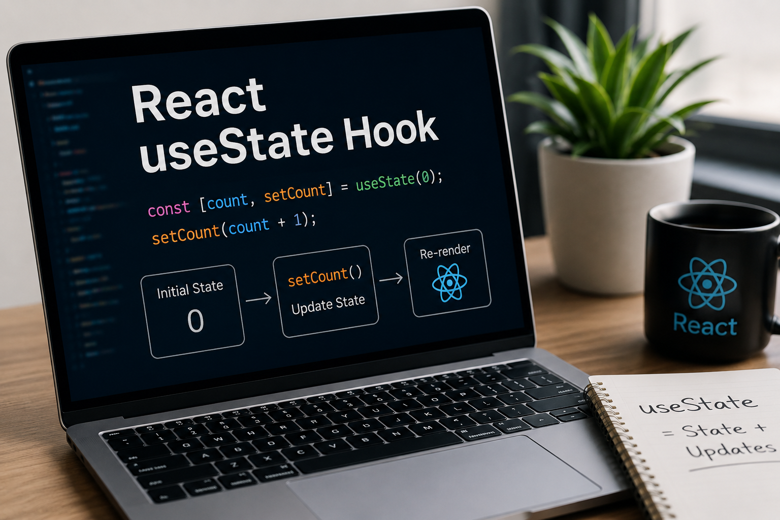 React useState Explained: Batching, Functional Updates, Render Phase & More