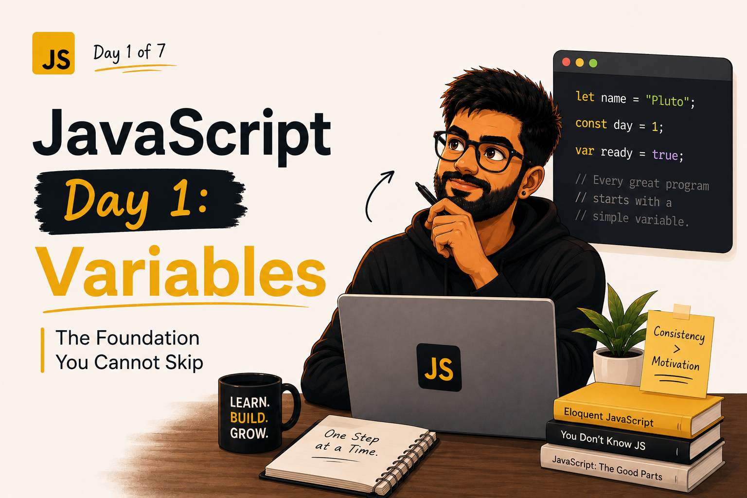 JavaScript Day 1: Variables — The Foundation You Cannot Skip