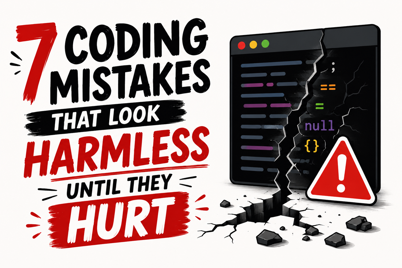 7 Coding Mistakes That Look Harmless Until They Hurt