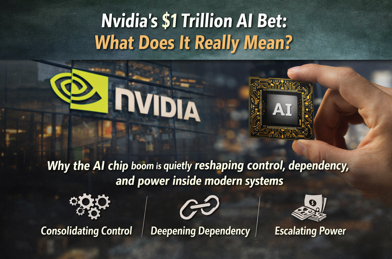 Everyone Is Celebrating Nvidia’s $1 Trillion AI Bet. Almost Nobody Is Asking What It Really Means.