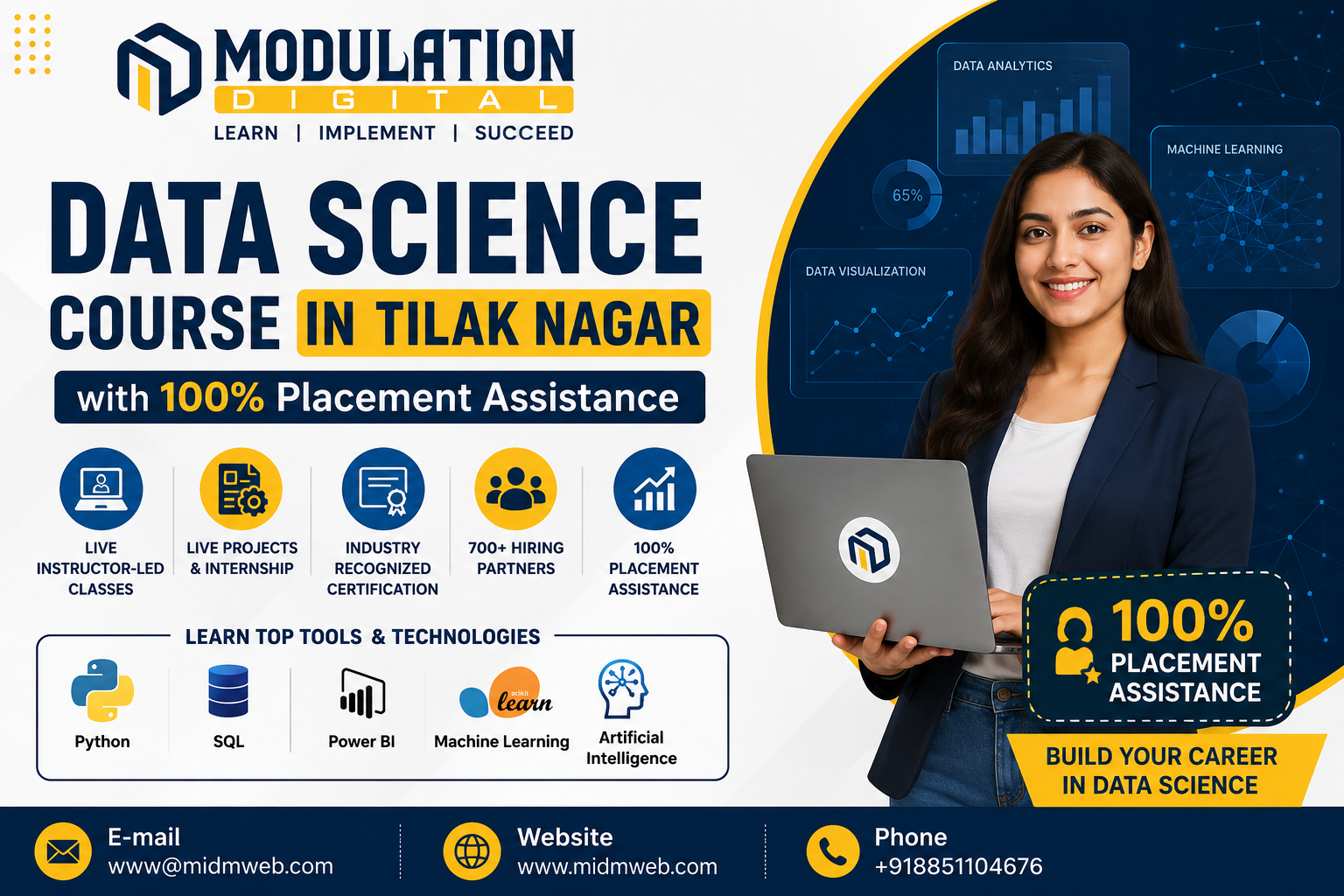 Data Science Institute in Tilak Nagar — AI, ML & Python Training