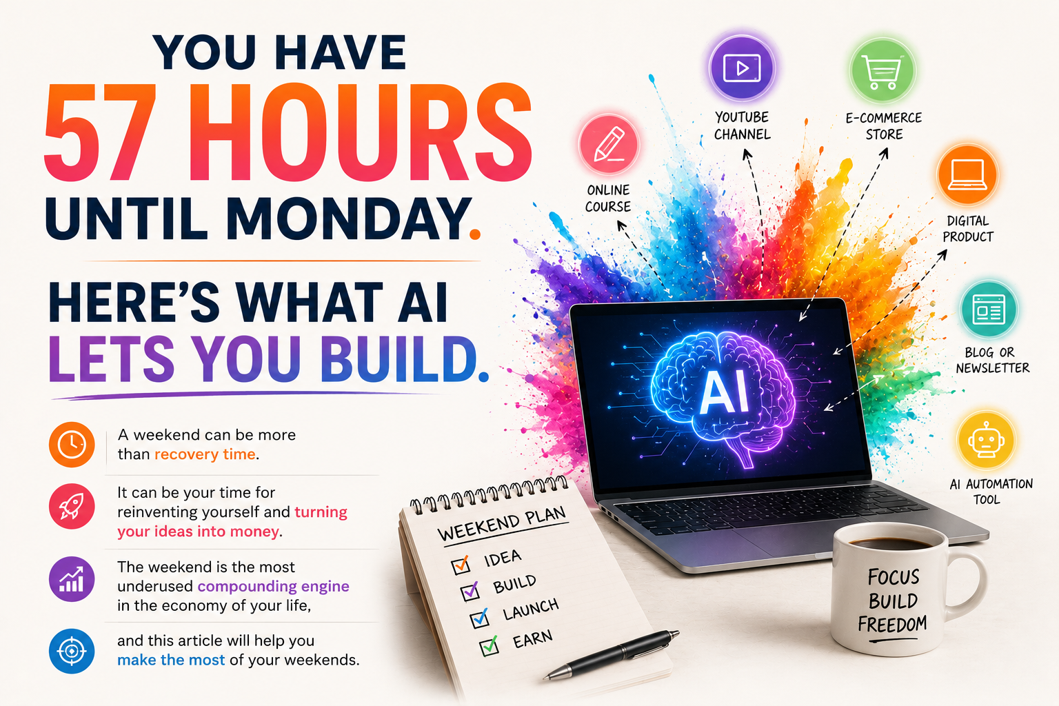You Have 57 Hours Until Monday. Here’s What AI Lets You Build.