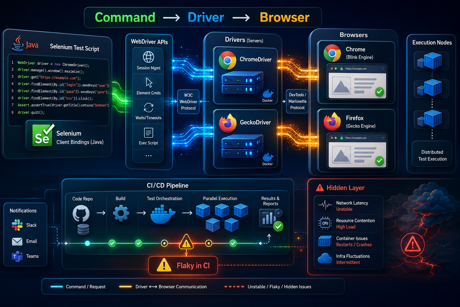 Understanding Selenium WebDriver Architecture: How WebDriver Communicates with Browsers