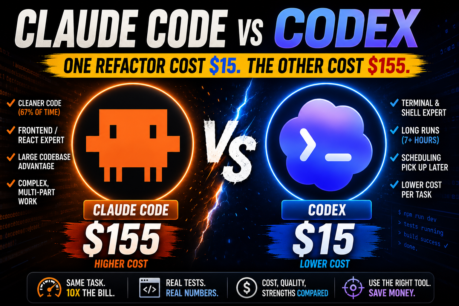 Claude Code vs Codex: Probé ambos. Los resultados me sorprendieron.