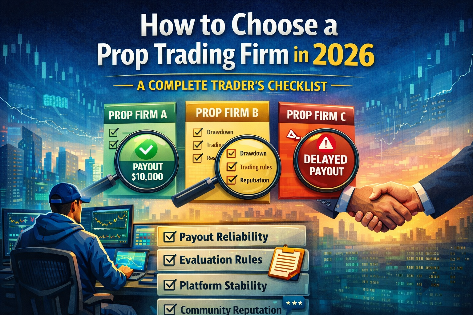 How to Choose a Prop Trading Firm in 2026: A Complete Trader’s Checklist