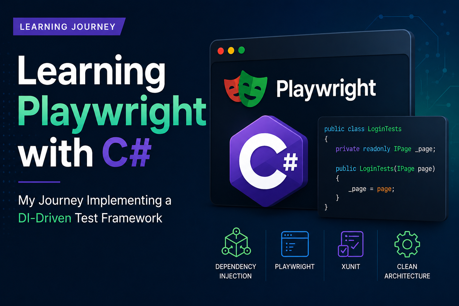 Learning Playwright with C#: My Journey Implementing a DI-Driven Test Framework