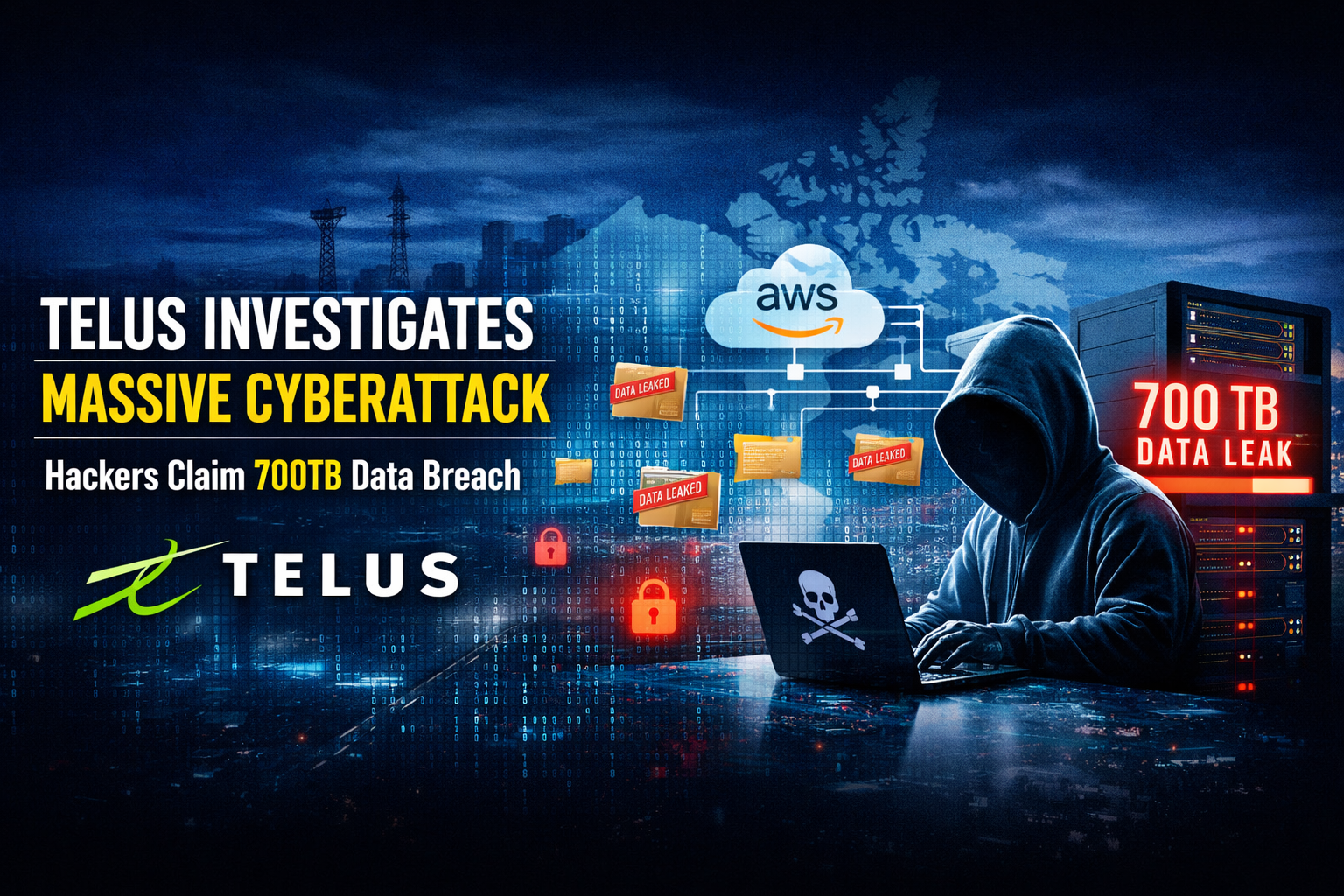 Cyberattack on Telus: Hackers Allegedly Exfiltrate Hundreds of Terabytes of Sensitive Data