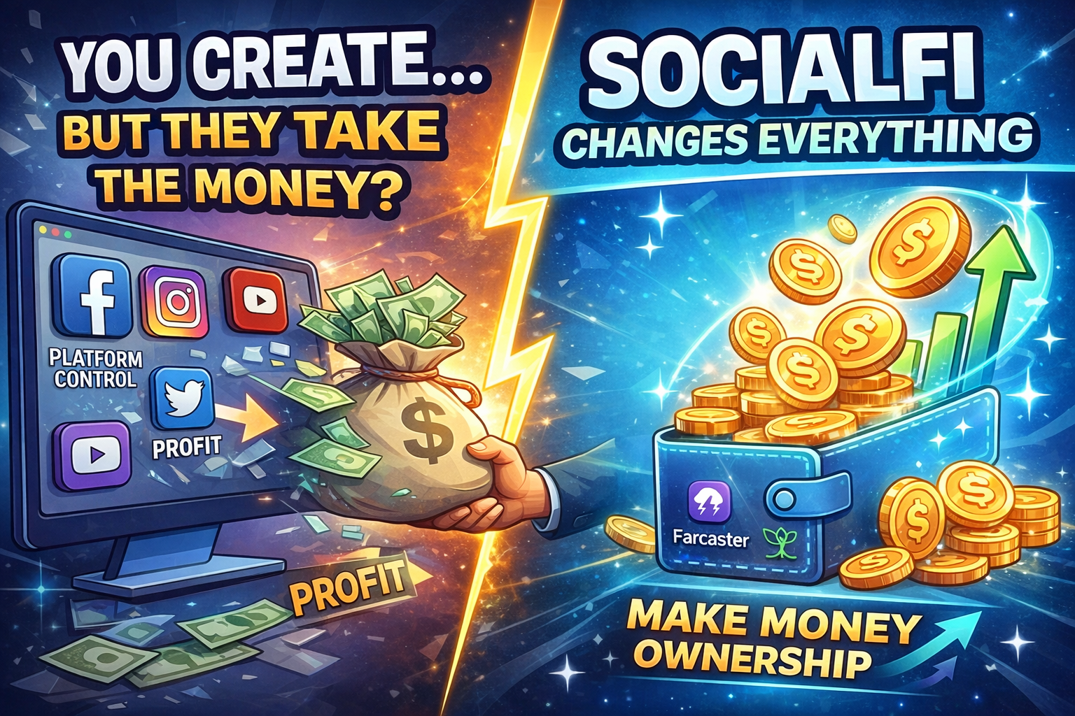 SocialFi Is Replacing Instagram: How Farcaster and Lens Are Turning Content Into Real Income (2026…