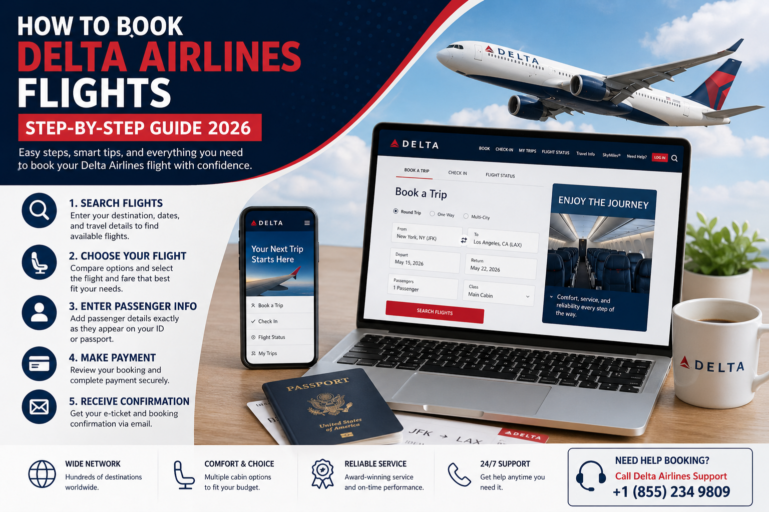 How to Book Delta Airlines Flights (Step-by-Step Guide for Beginners)