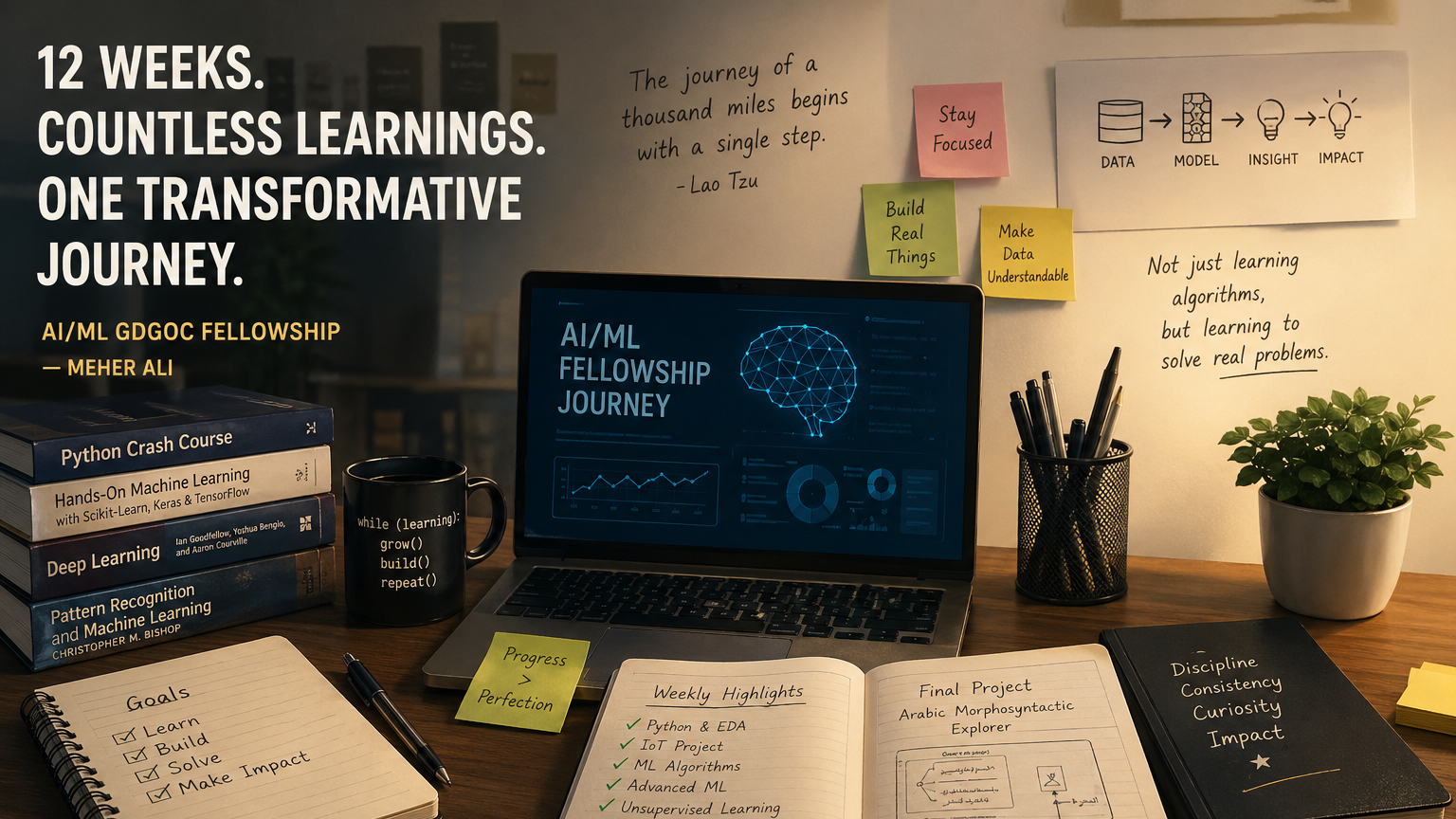 From Beginner to Builder: My 12-Week AIML Fellowship Journey