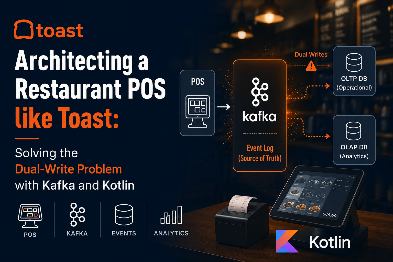 Architecting a Restaurant POS like Toast: Solving the Dual-Write Problem