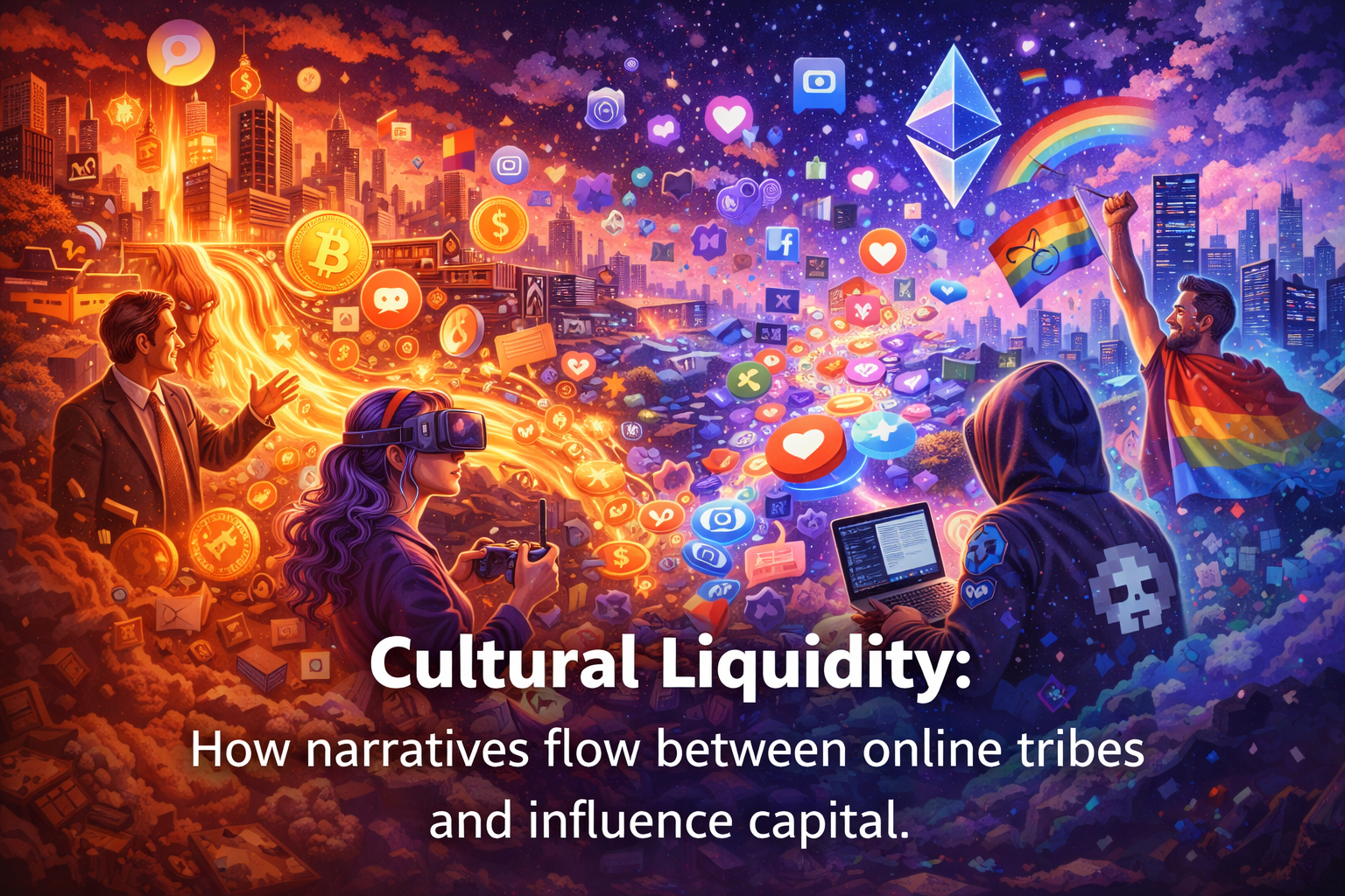 Cultural Liquidity: How narratives flow between online tribes and influence capital.
