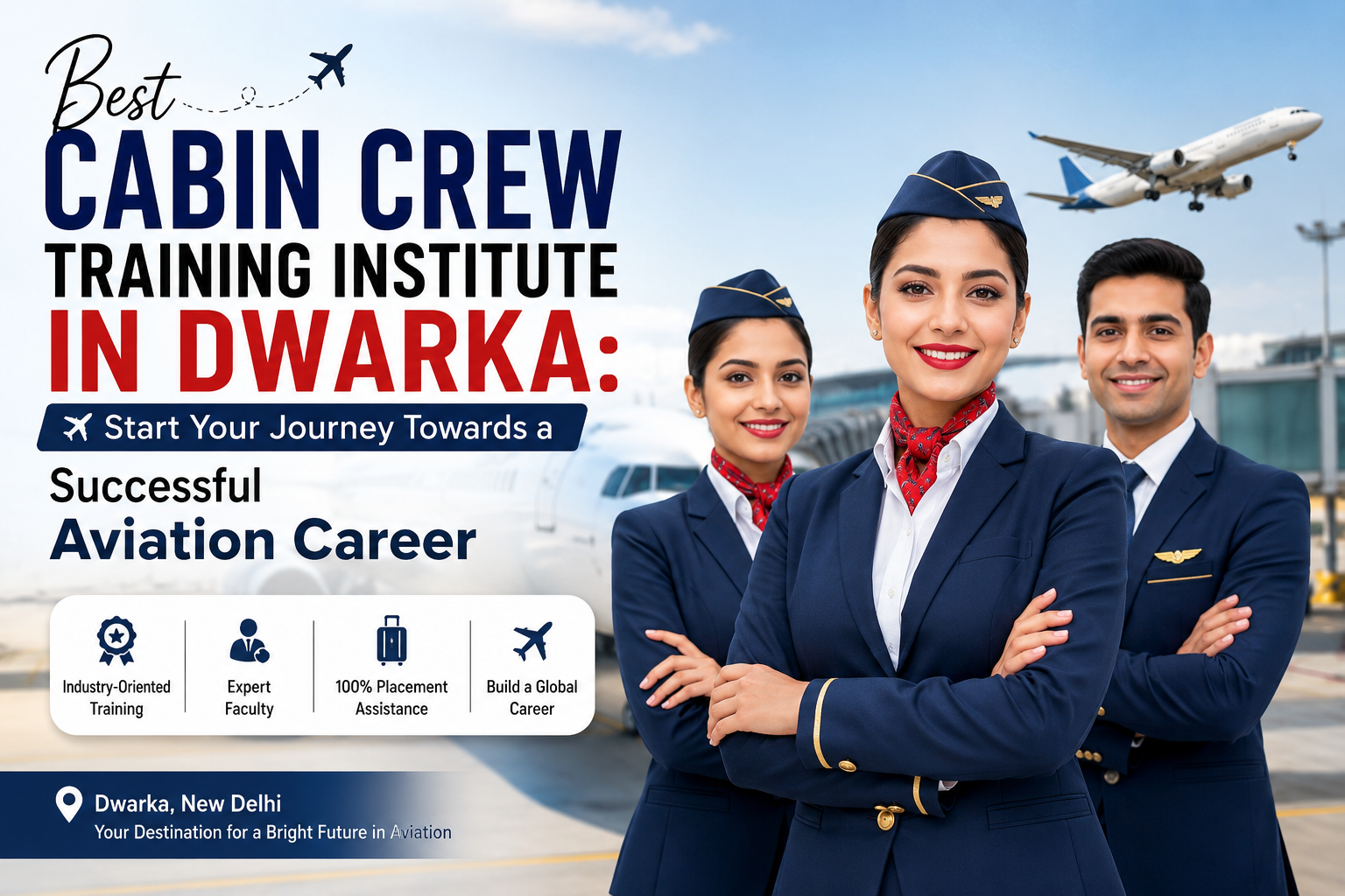 Best Cabin Crew Training Institute in Dwarka: Start Your Journey Towar Best Cabin Crew Training Institute in Dwarka: Start Your Journey Towar