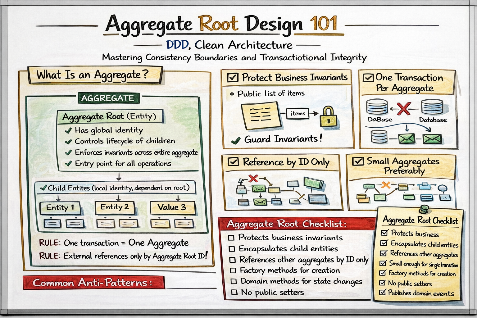 Aggregate Root Design 101 | DDD, Clean Architecture