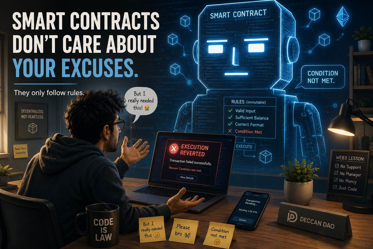 Smart Contracts: Code That Won’t Listen to Your Excuses
