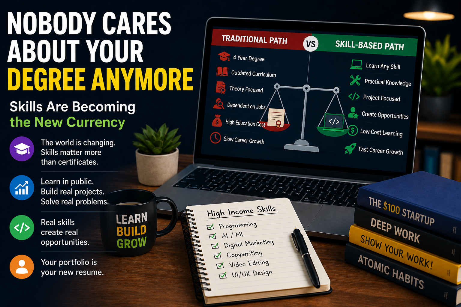 Nobody Cares About Your Degree Anymore — Skills Are Becoming the New Currency