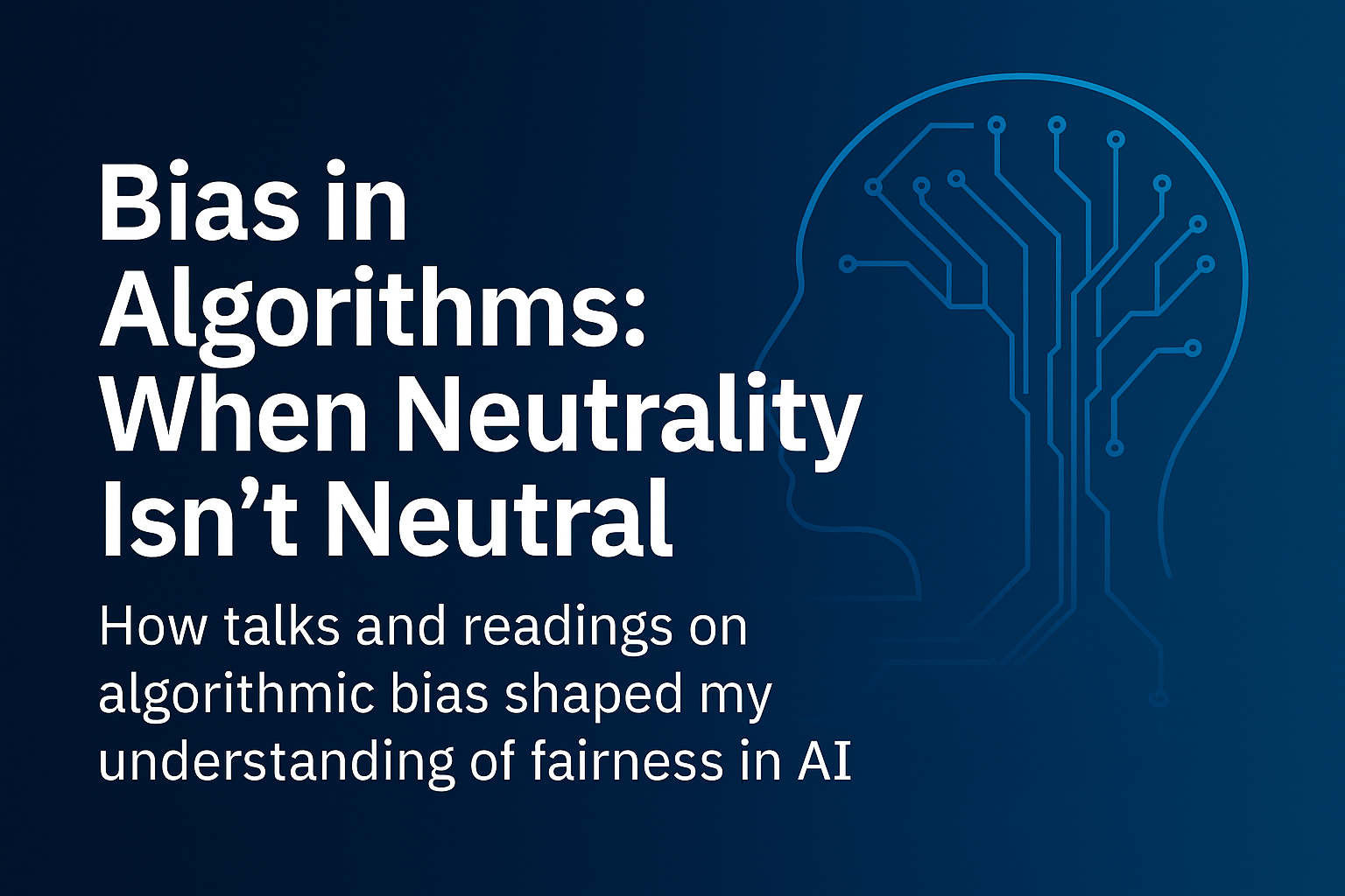 Bias in Algorithms