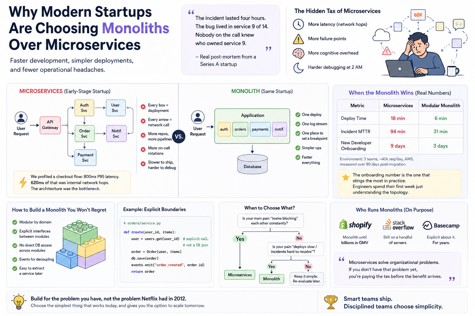 Why Modern Startups Are Choosing Monoliths Over Microservices