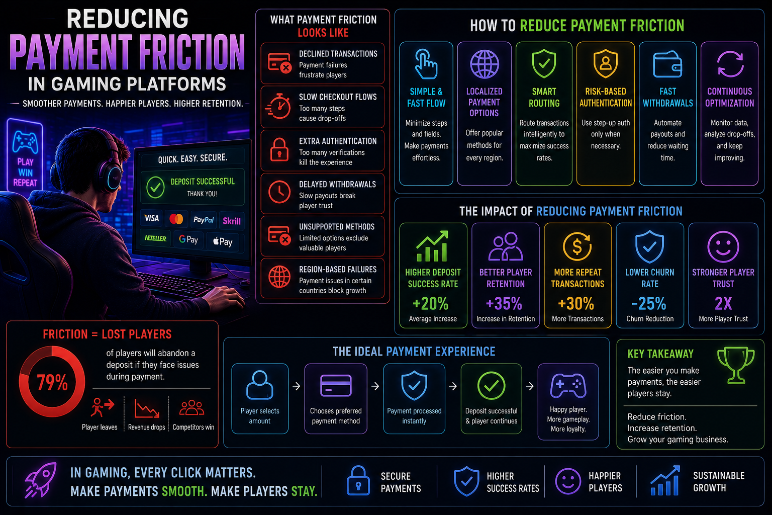 Reducing Payment Friction in Gaming Platforms