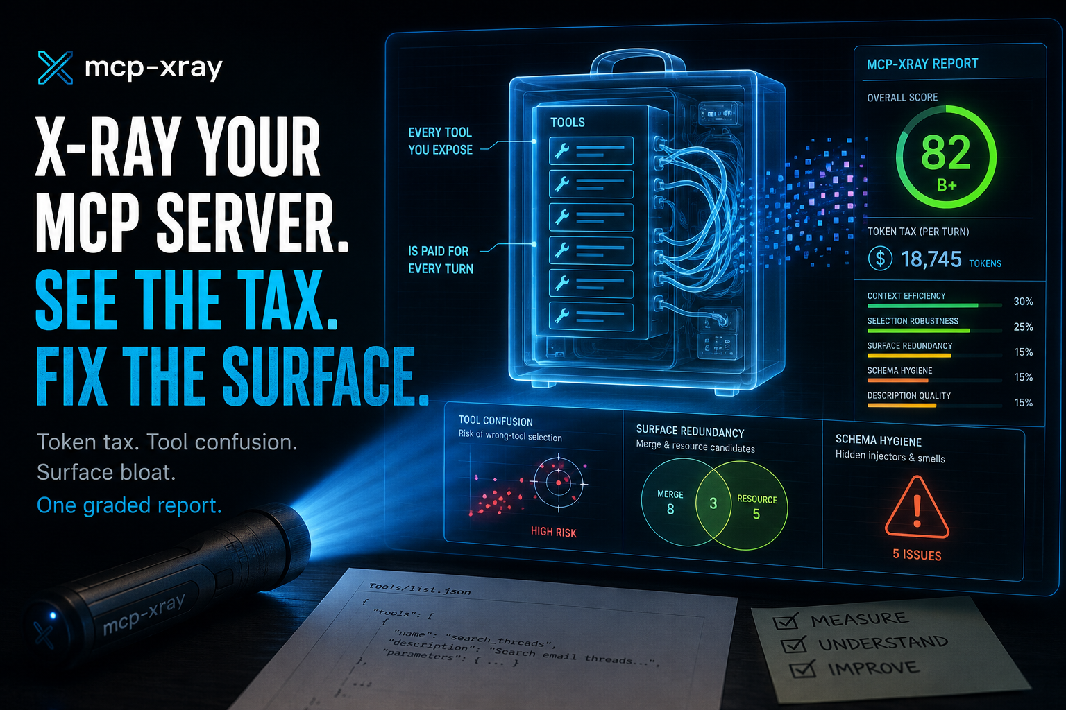 Your MCP Server Has a Token Tax. mcp-xray tells you exactly how much.