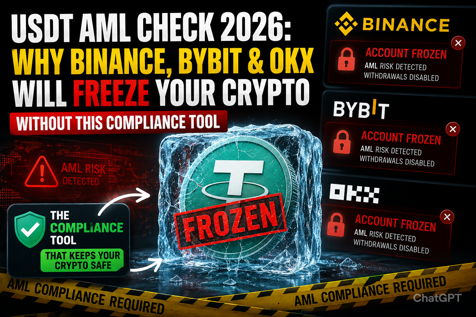 USDT AML Check 2026: Why Binance, Bybit & OKX Will Freeze Your Crypto Without This Compliance Tool